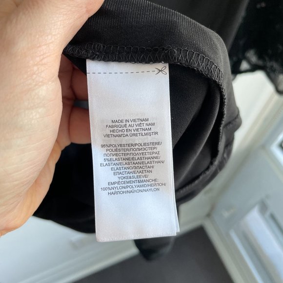 Ralph Lauren black sequin dress with bat wing sleeves - Picture 6 of 8